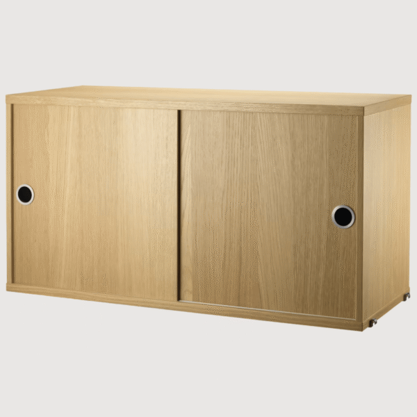 String Cabinet With Sliding Doors