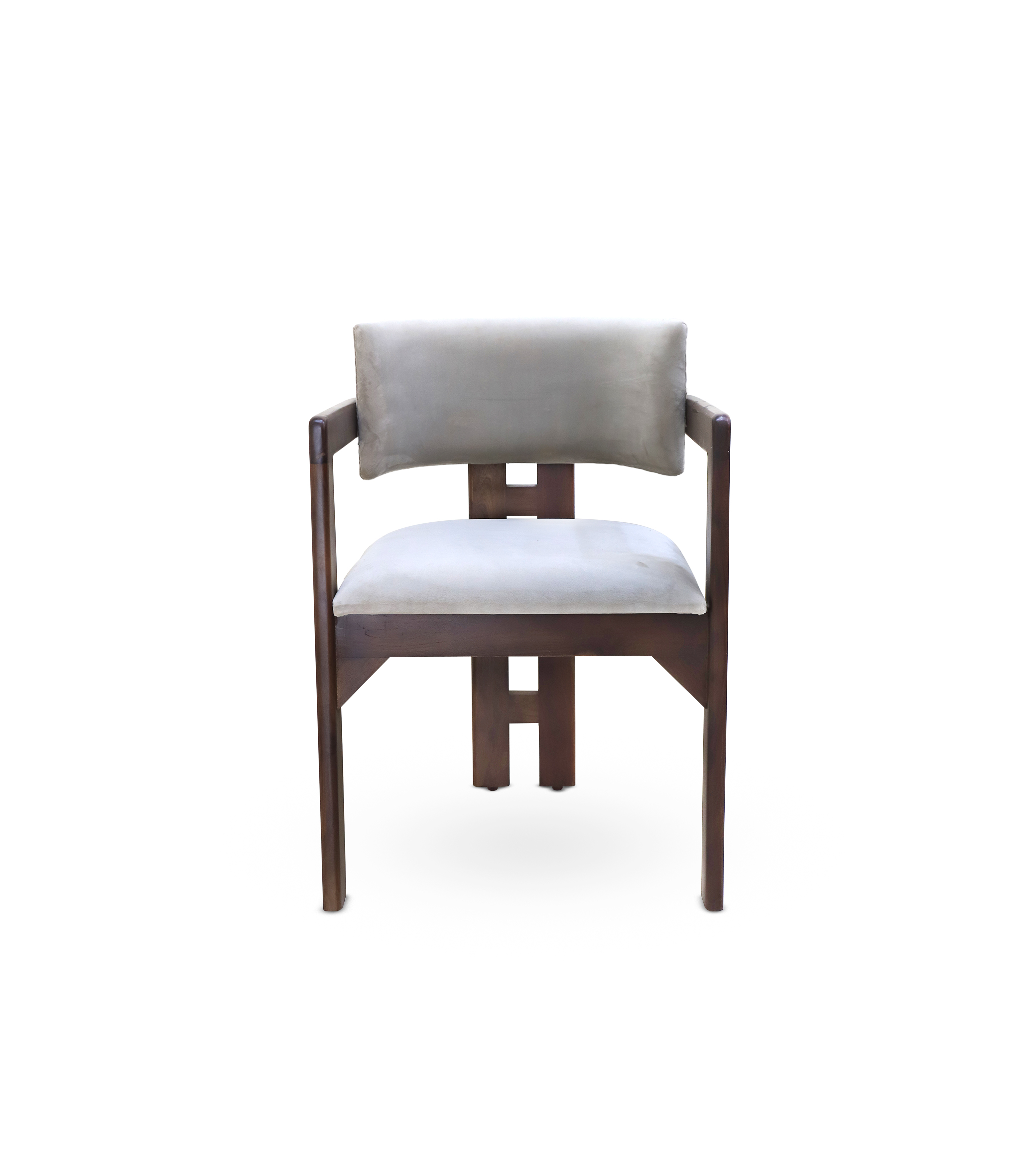 Architectural Contour Armchair (Grey Fabric) - Image 5