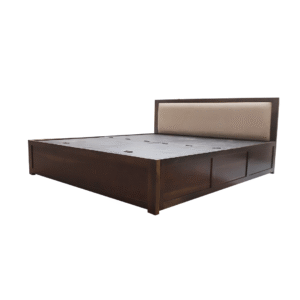 Plush Panel Solid Wood Storage Bed