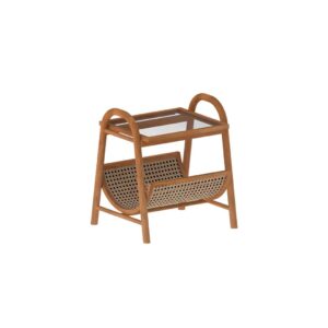 Nordic Cane Magazine & Side Table