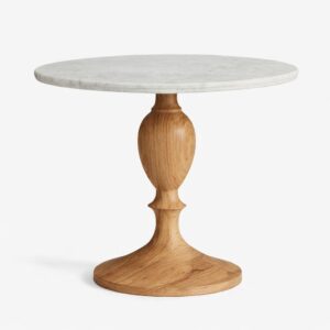 MarbleTop Classic Pedestal Dining Table
